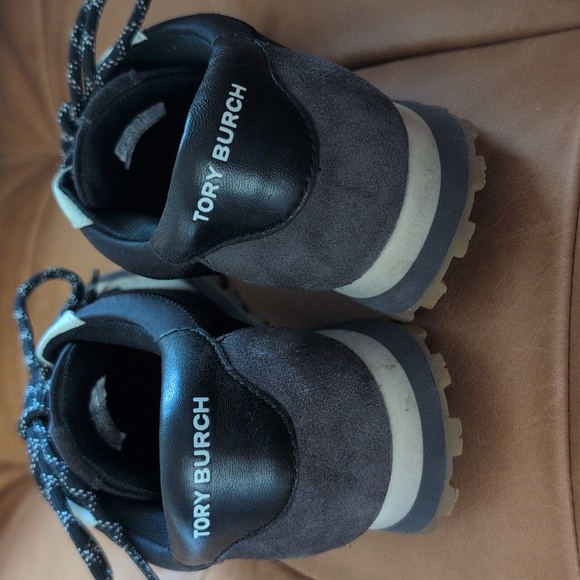 Tory Burch ANNIE RUNNER Black Nylon Neutral - Picture 3 of 6